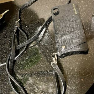 Bandolier Pebble Leather Crossbody for iPhone X/XS